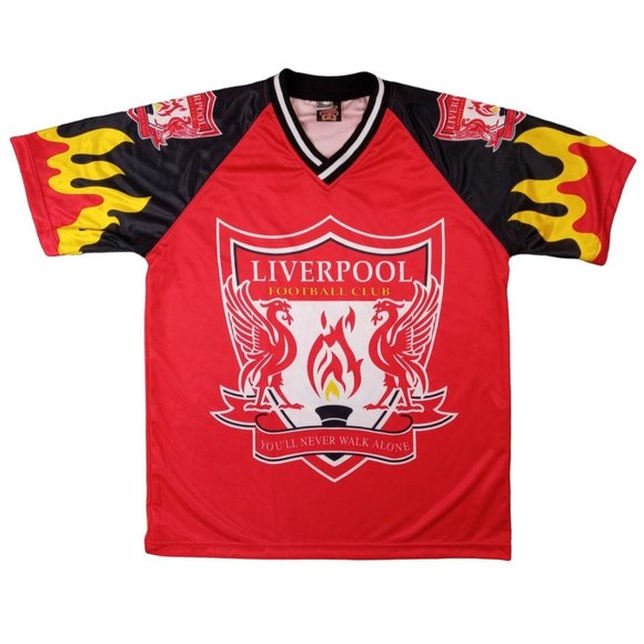 Vintage Liverpool LFC Football Club Jersey Satin Official England Soccer Enfield - Picture 4 of 12